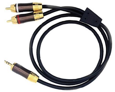 3.5mm to 6' RCA Stereo Cable | WBox 0E-VCY3BKG6